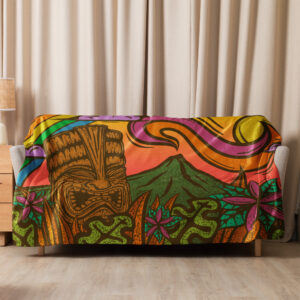 Rainbow Tiki - Sherpa blanket