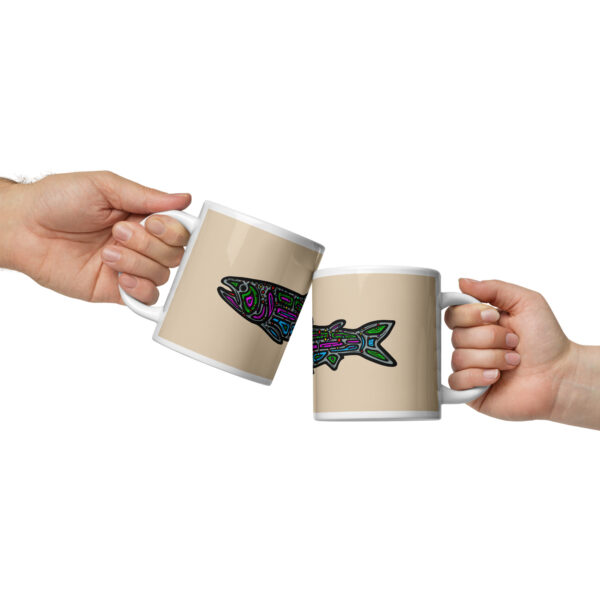 Rainbow Trout - White glossy mug