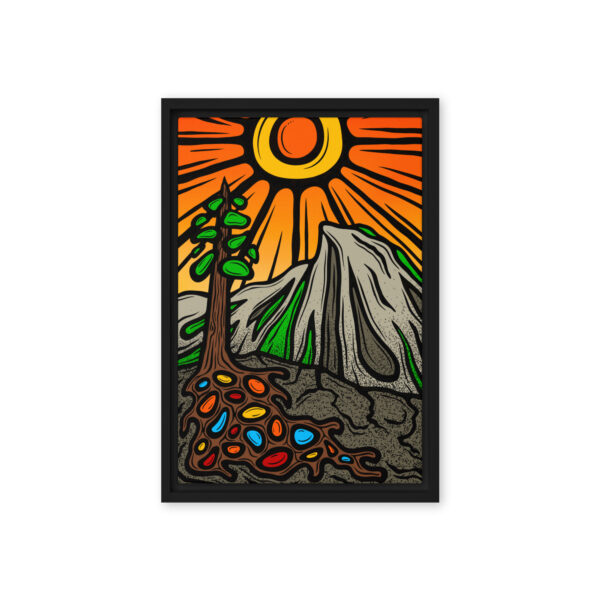 Half Dome - Gallery Wrapped Canvas Print in Floating Frame