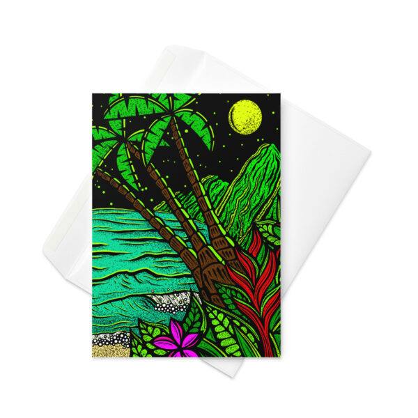 Tropical Night - Greeting card