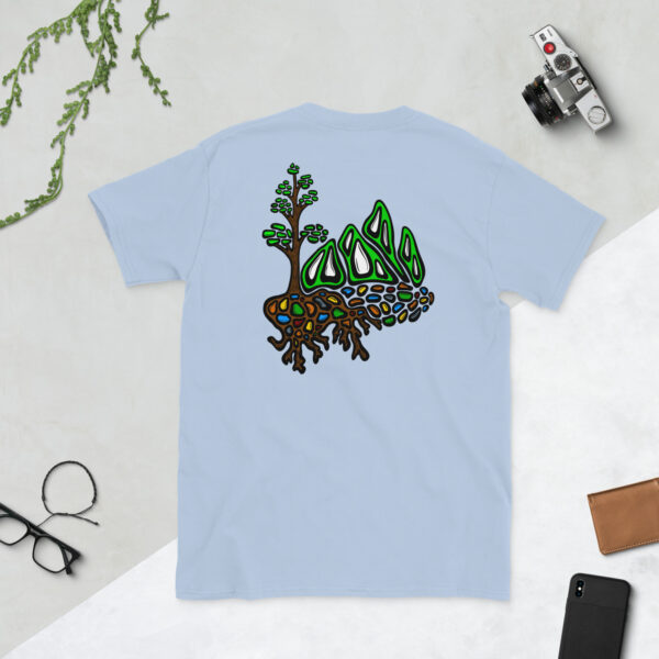 Corners of the Sun Sequoia Mountain Scene - Short-Sleeve Unisex T-Shirt - Image 3