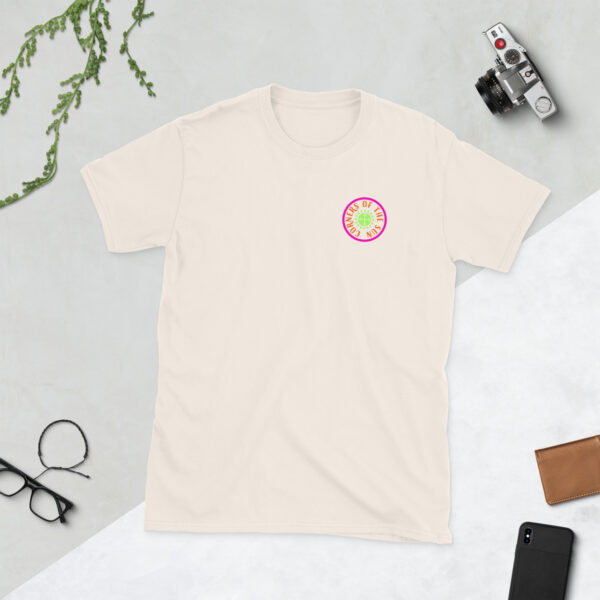 Corners of the Sun Twin Palm Pinky - Short-Sleeve Unisex T-Shirt - Image 8