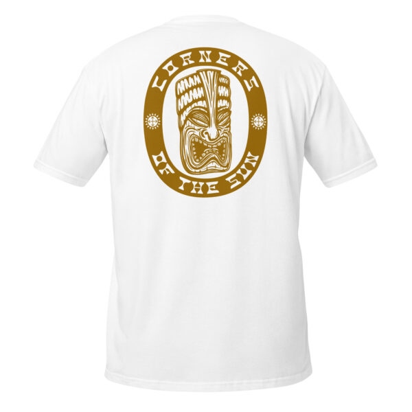 Corners of the Sun Tiki Logo - Short-Sleeve Unisex T-Shirt - Image 6