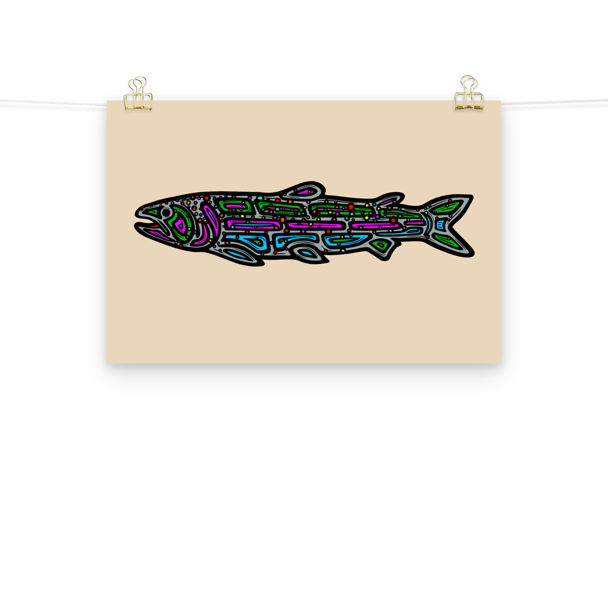 Rainbow Trout Poster Print - Image 3
